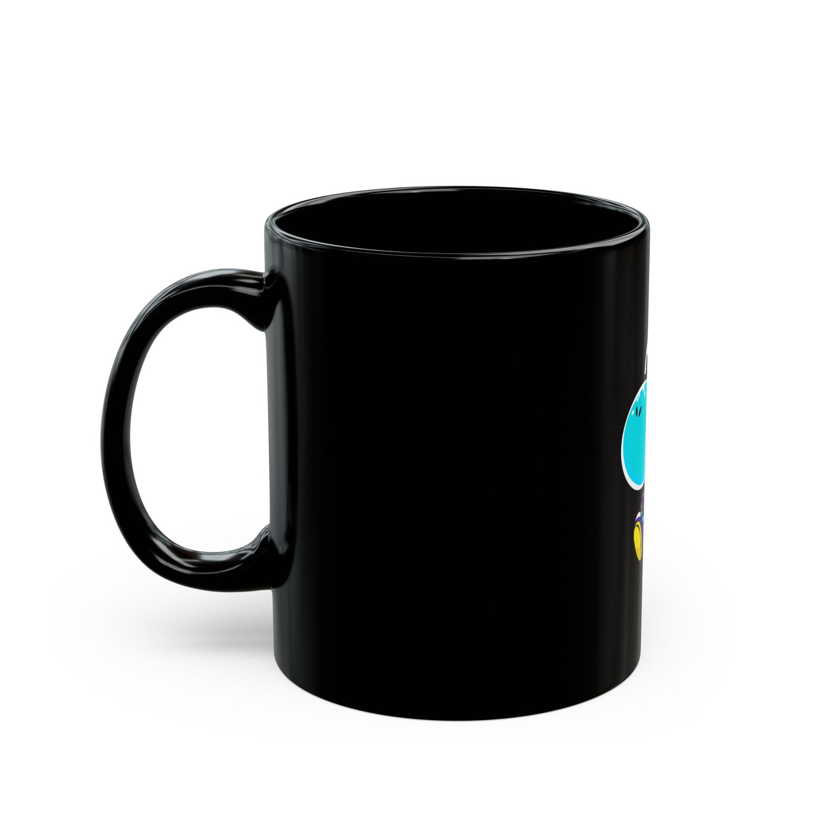 Cute Play with Controller Black Mug - Image 3