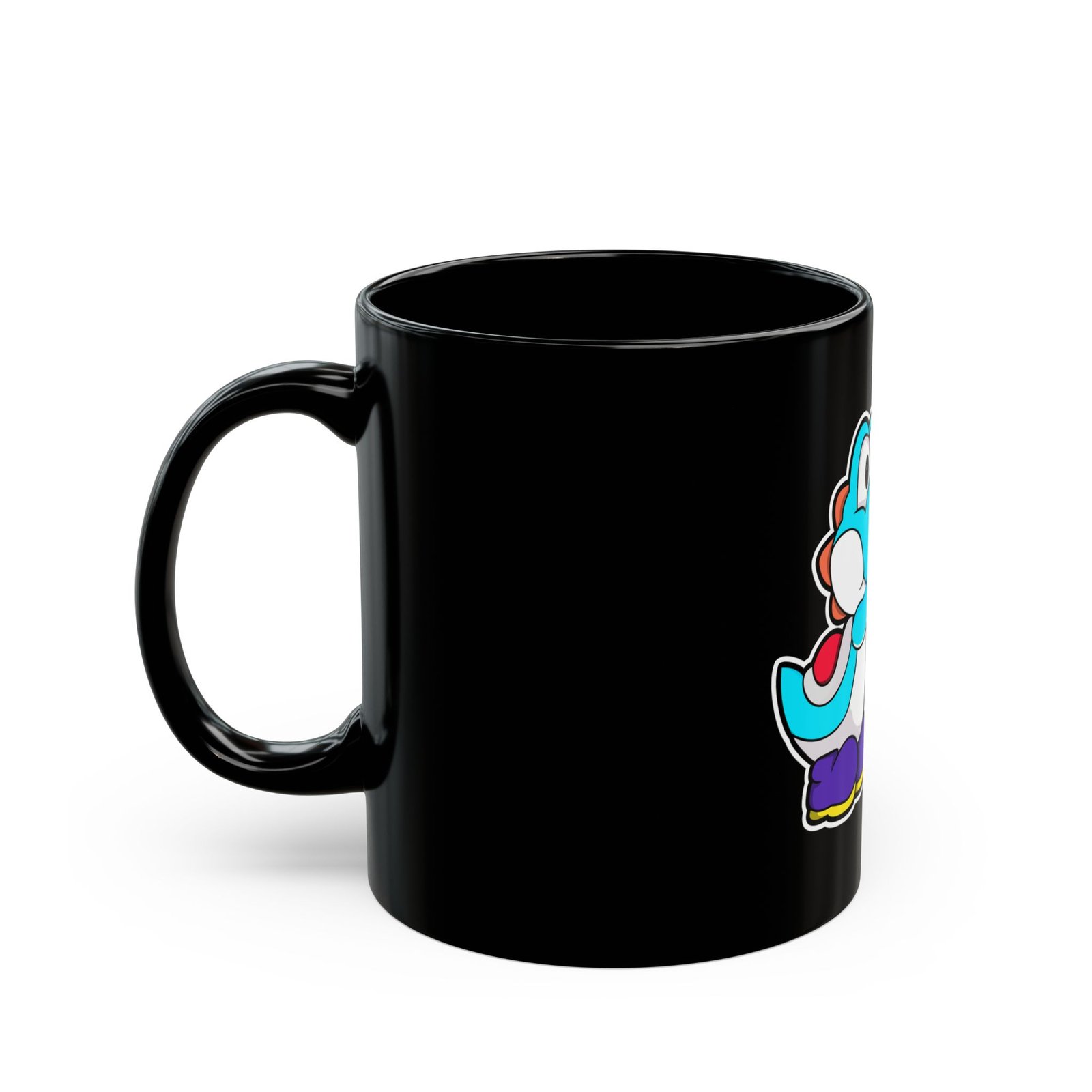 Cheesy Pop Vibes Black Mug - Image 3