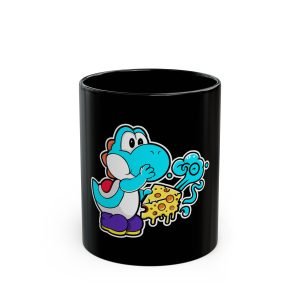 Cheesy Pop Vibes Black Mug